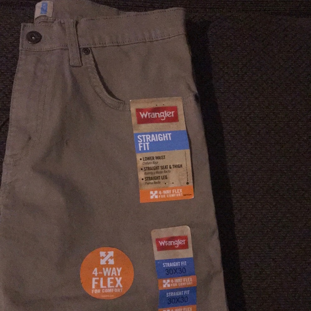 New wrangler khaki jeans size 30X30